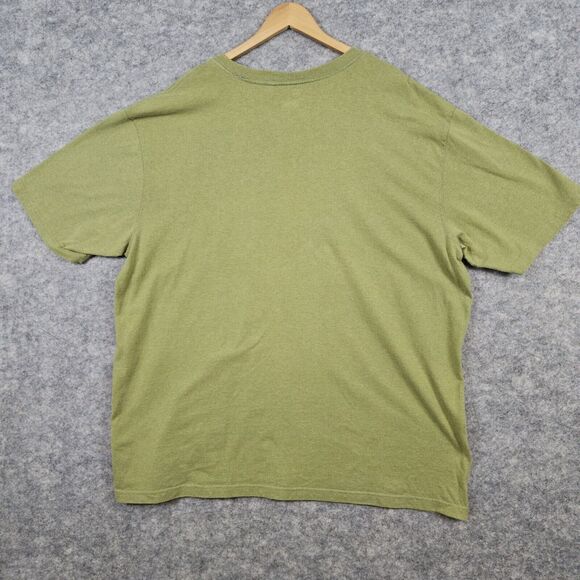 Carhartt Men's Pocket Tee T-Shirt Green Size 2XL Regular Logo Cotton/Polyester - Picture 10 of 11